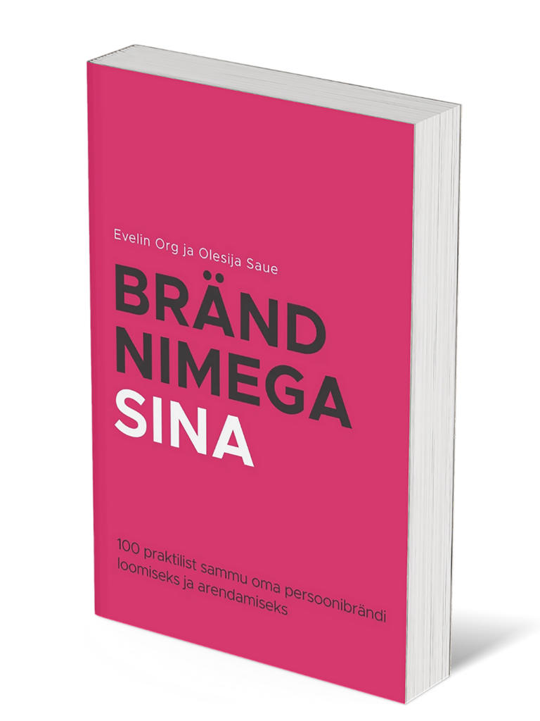 Raamatu "Brand nimega Sina" uue trüki mock-up.